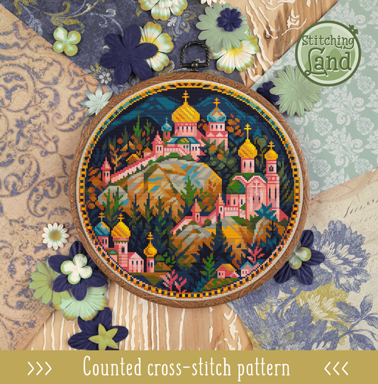 Golden Town III Cross Stitch Pattern