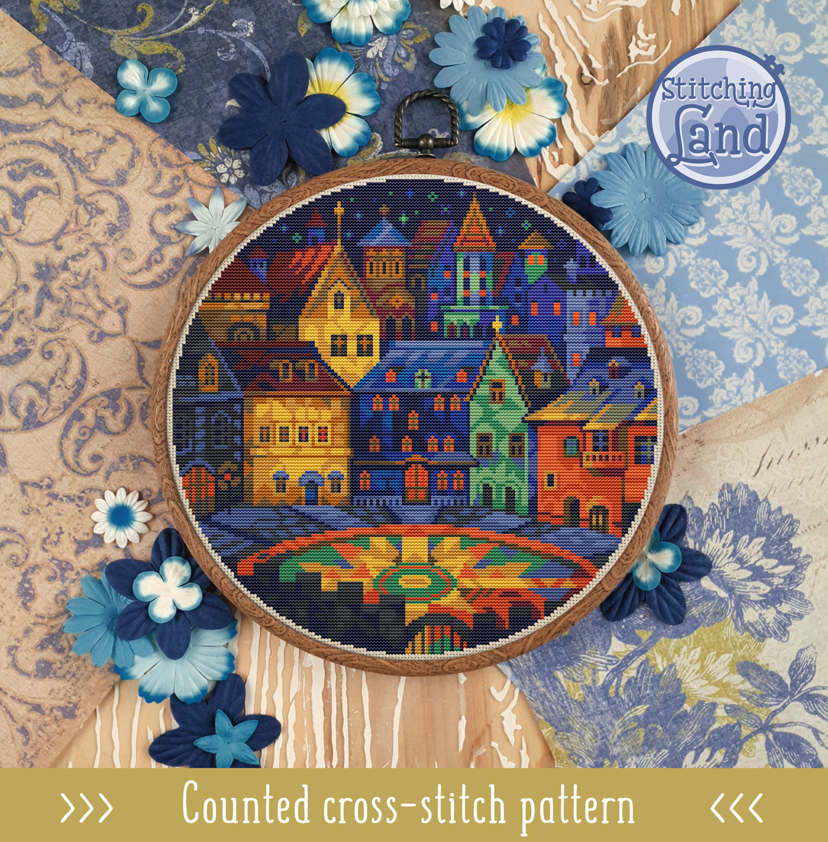 Sleeping SquareCross Stitch Pattern