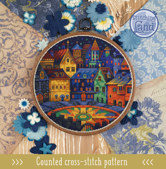 Sleeping SquareCross Stitch Pattern