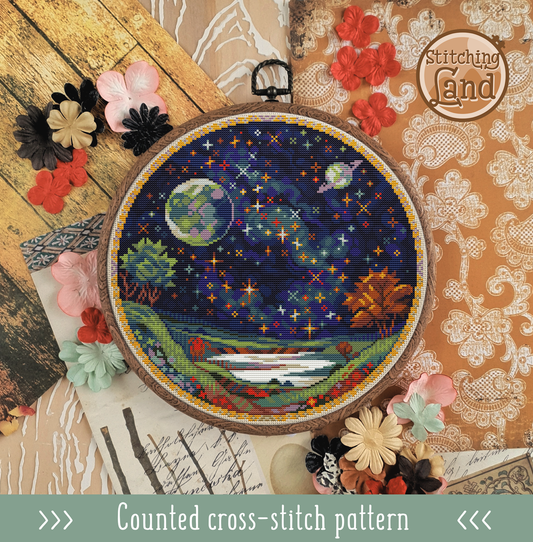 Star River Cross Stitch Pattern