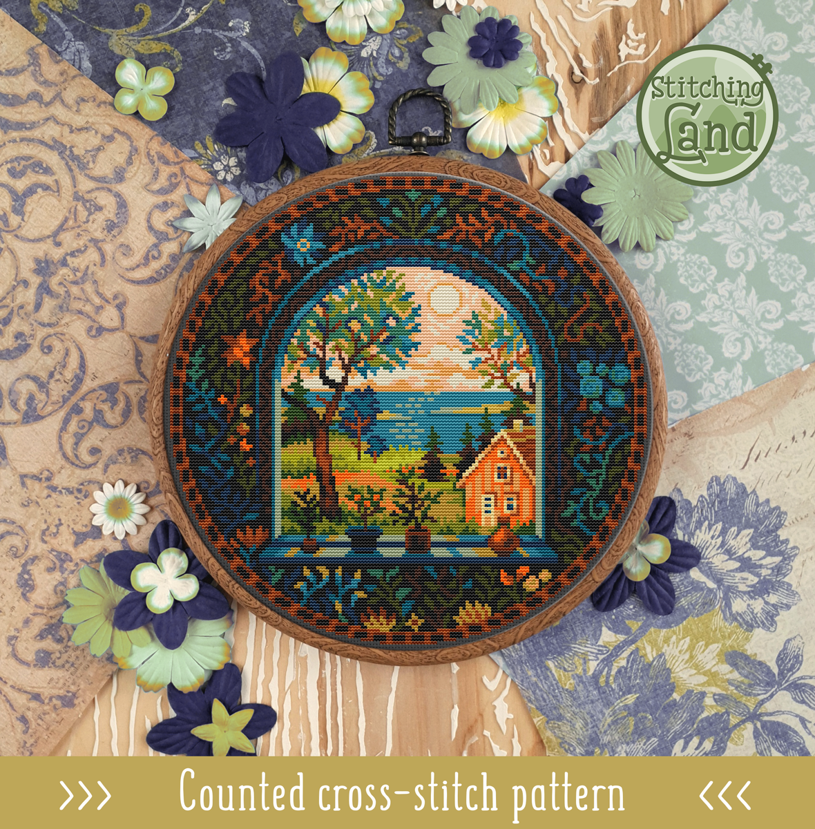 Sunlit Memory Cross Stitch Pattern