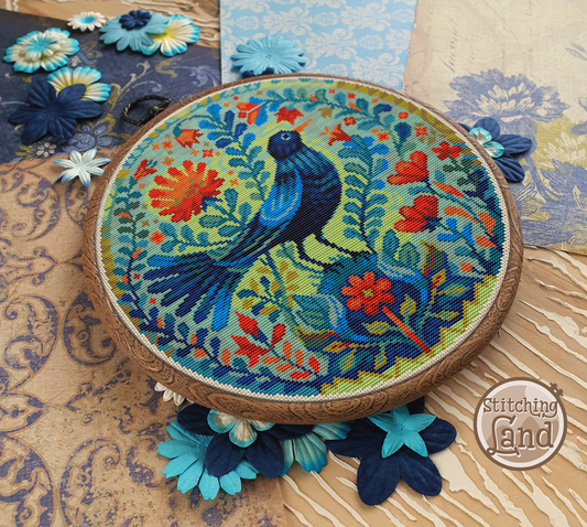 Bird In Bloom II Cross Stitch Pattern