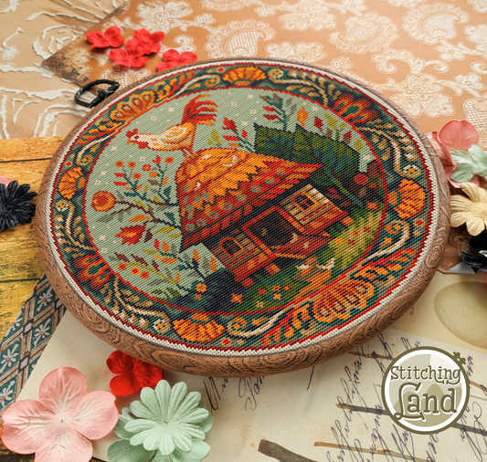 Chicken House Cross Stitch Pattern