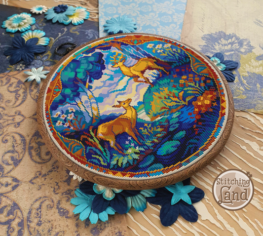 Deer Pair Cross Stitch Pattern