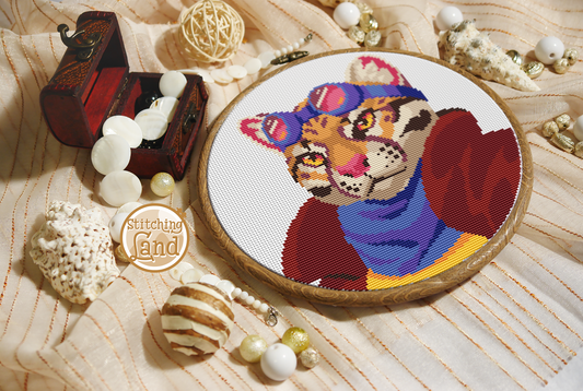 Mr. Ocelot Cross Stitch Pattern