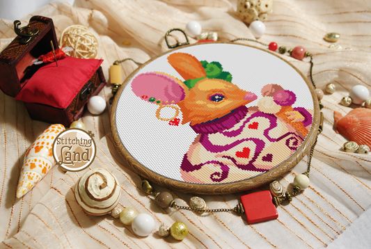 Ms. Jerboa Cross Stitch Pattern