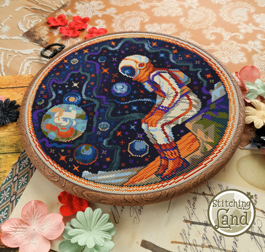 Starbound Sleep Cross Stitch Pattern