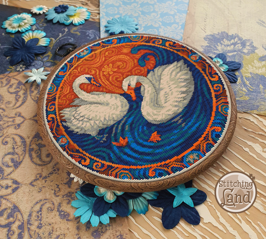 Swan Pair Cross Stitch Pattern