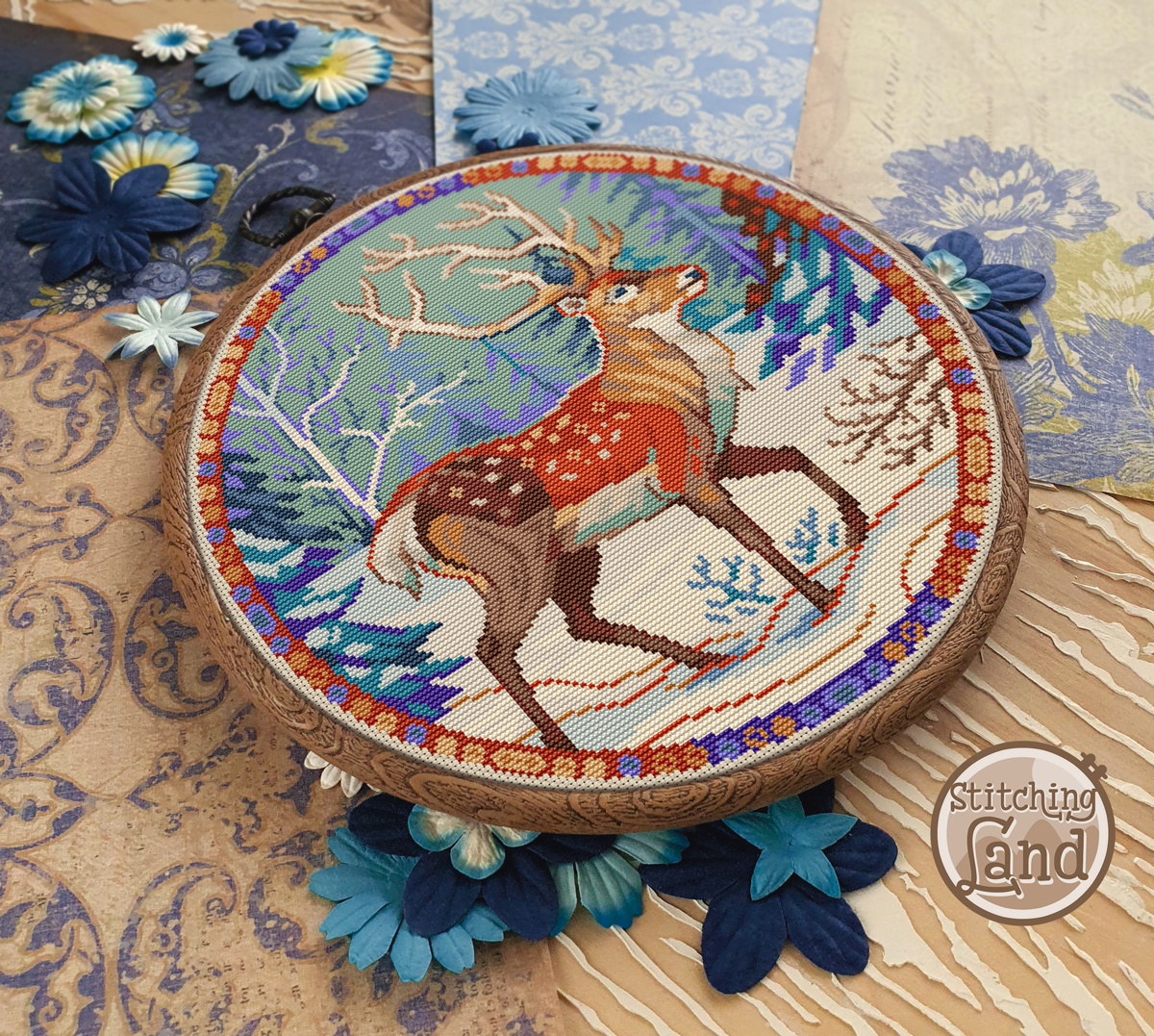 Winter Guardian Cross Stitch Pattern