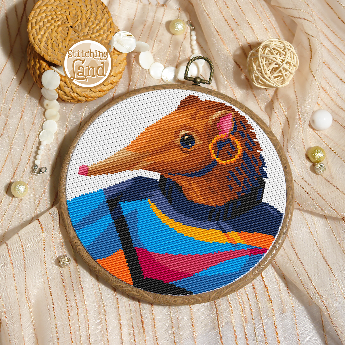 Ms. Shrew Cross Stitch Pattern