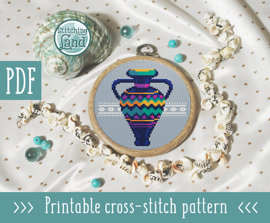 Amphora Cross Stitch Pattern