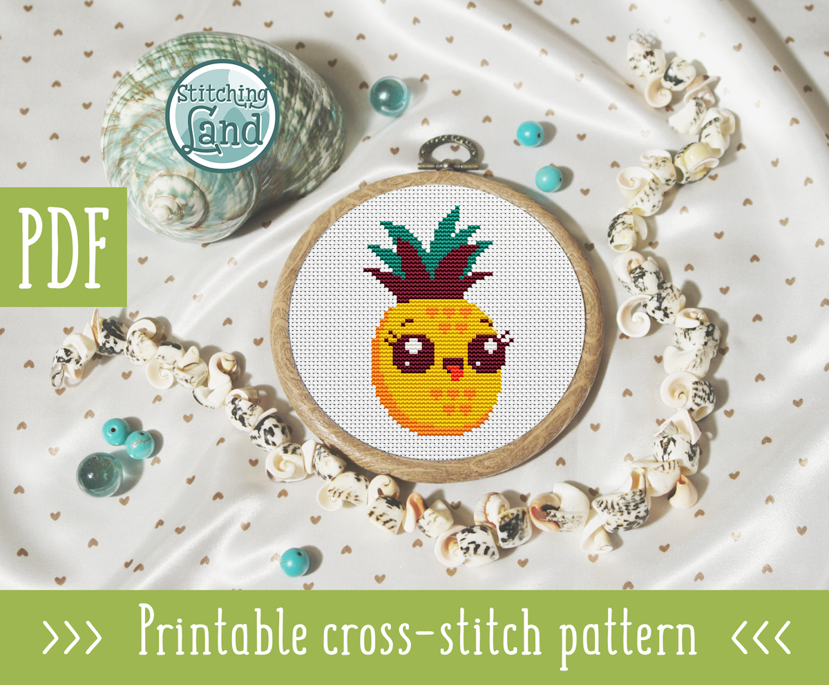 Baby Pineapple Cross Stitch Pattern