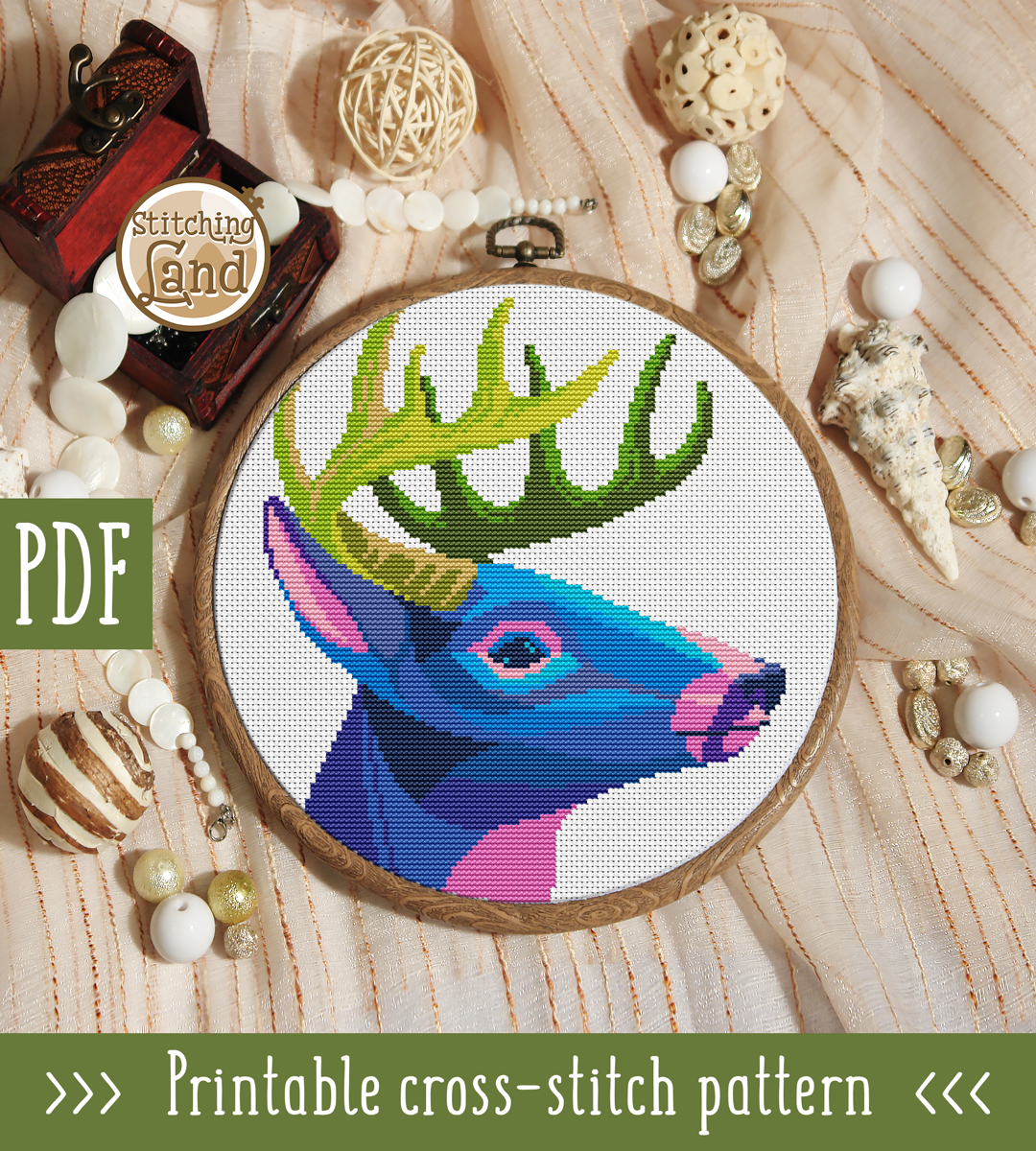 Deer II Cross Stitch Pattern