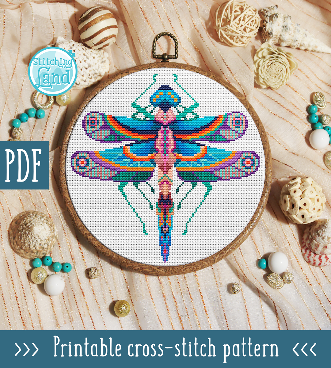 Dragonfly Cross Stitch Pattern