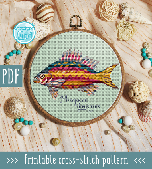 Fish Mesoprion II Cross Stitch Pattern