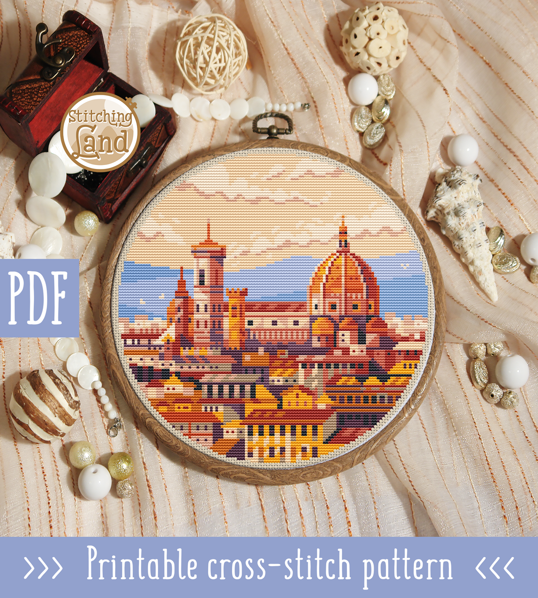 Florence Cathedral Cross Stitch Pattern
