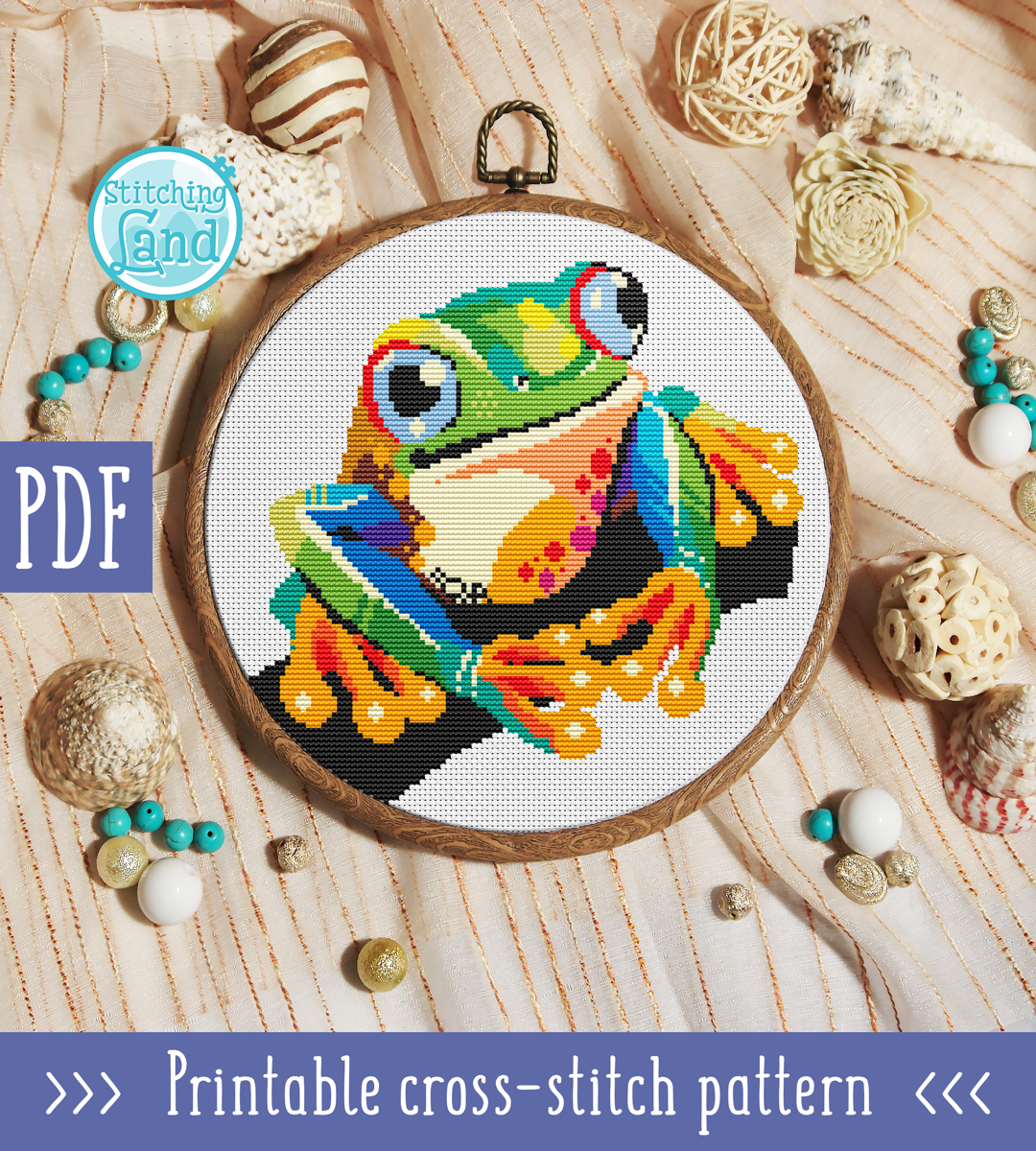 Frog Cross Stitch Pattern