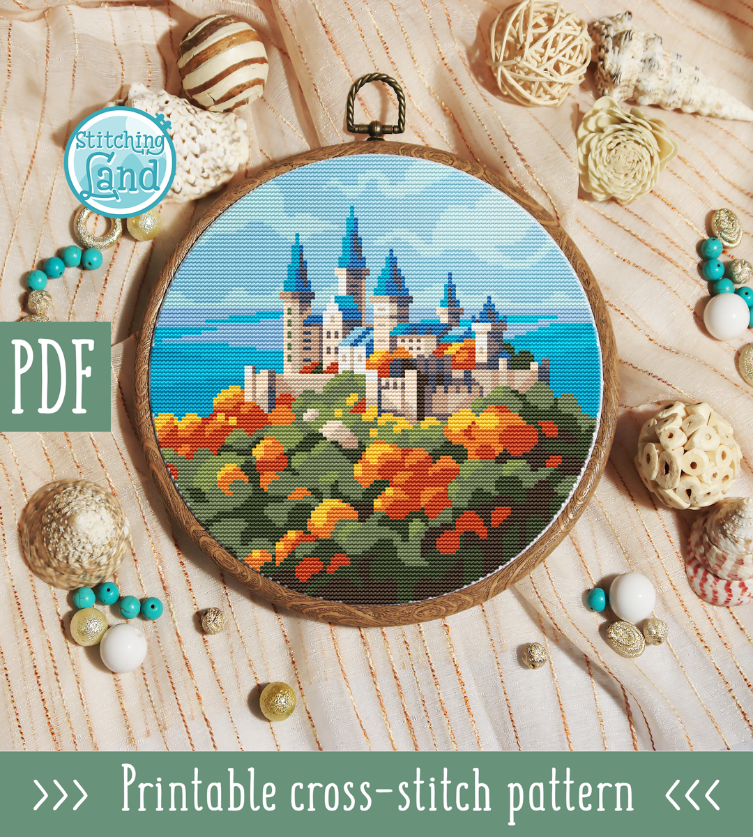 Hohenzollern Castle Cross Stitch Pattern