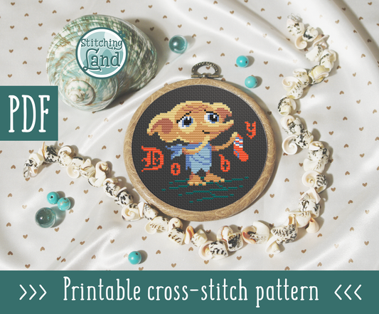 House Elf Cross Stitch Pattern