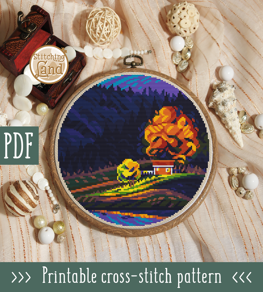 Lake House Cross Stitch Pattern