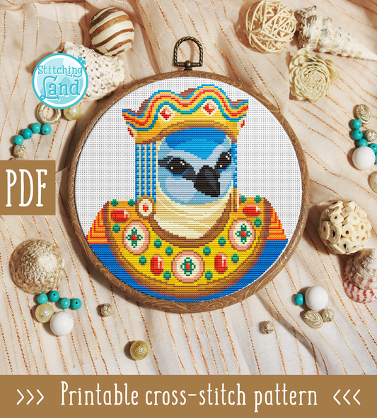 Mrs. Bird Cross Stitch Pattern