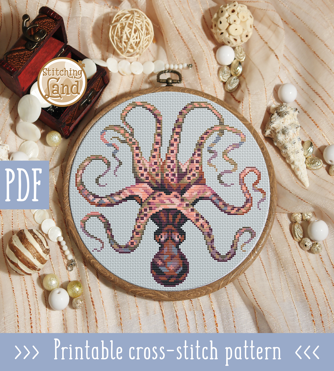 Octopus Cross Stitch Pattern
