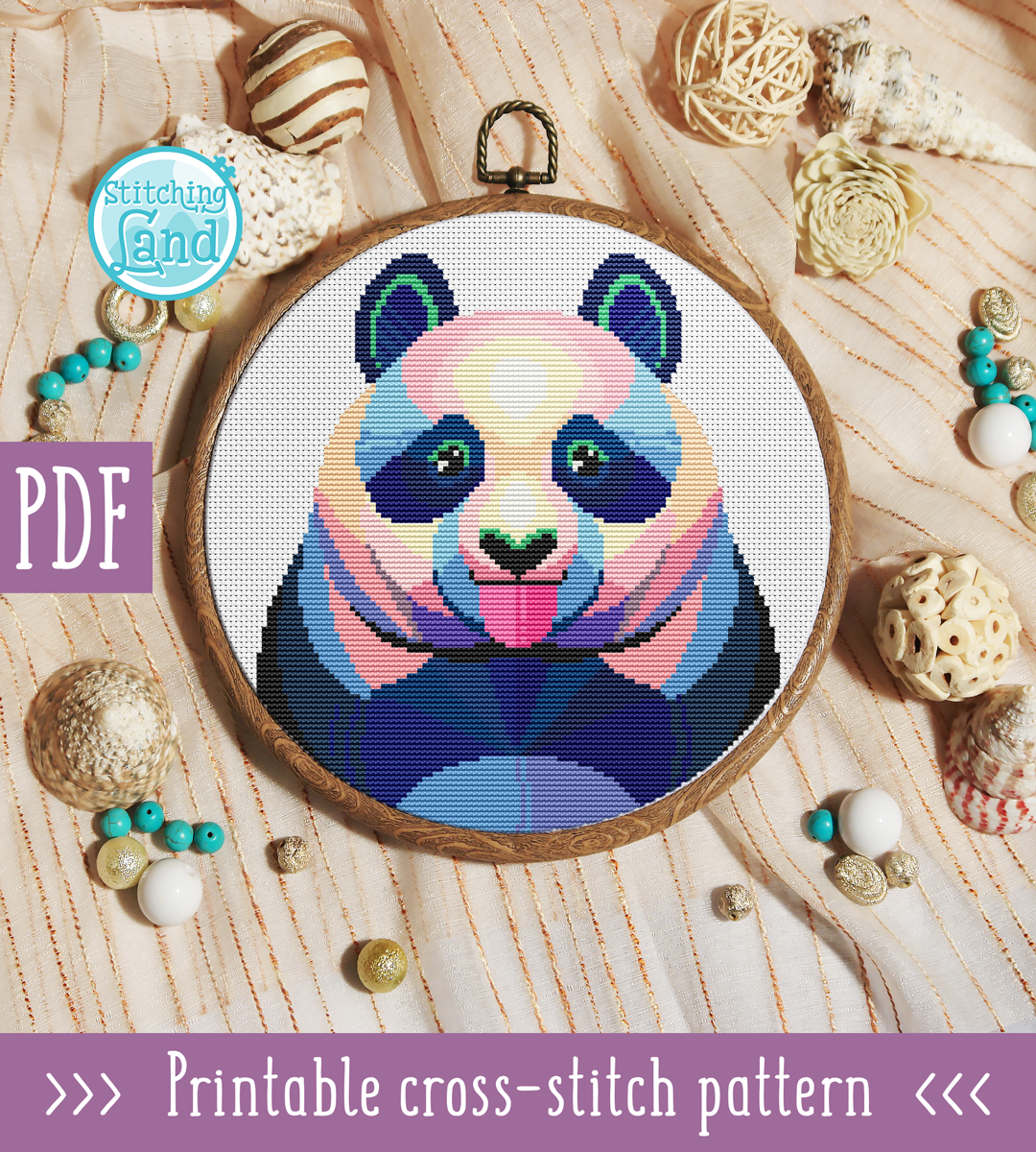 Panda II Cross Stitch Pattern