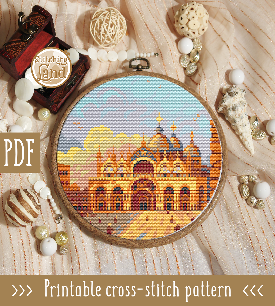 St. Marks Basilica Cross Stitch Pattern