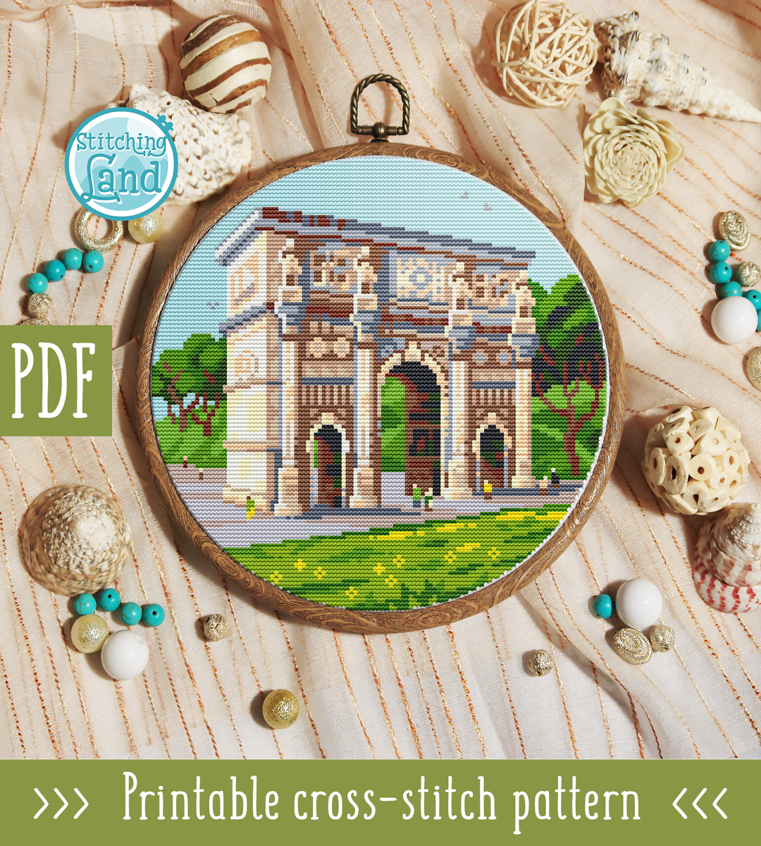 Triumphal Arch Cross Stitch Pattern