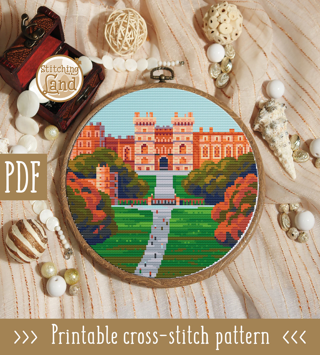 Windsor Castle Cross Stitch Pattern