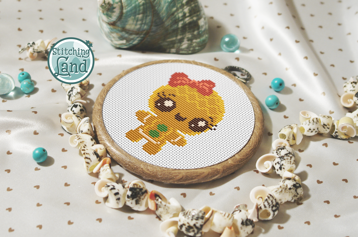 Baby Gingerbread Cross Stitch Pattern