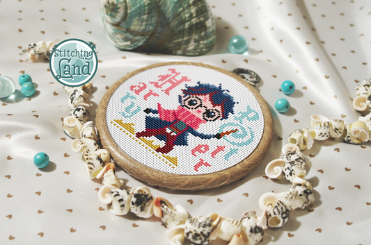 Cute Mage Cross Stitch Pattern