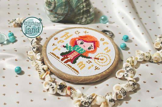 Cute Mage II Cross Stitch Pattern