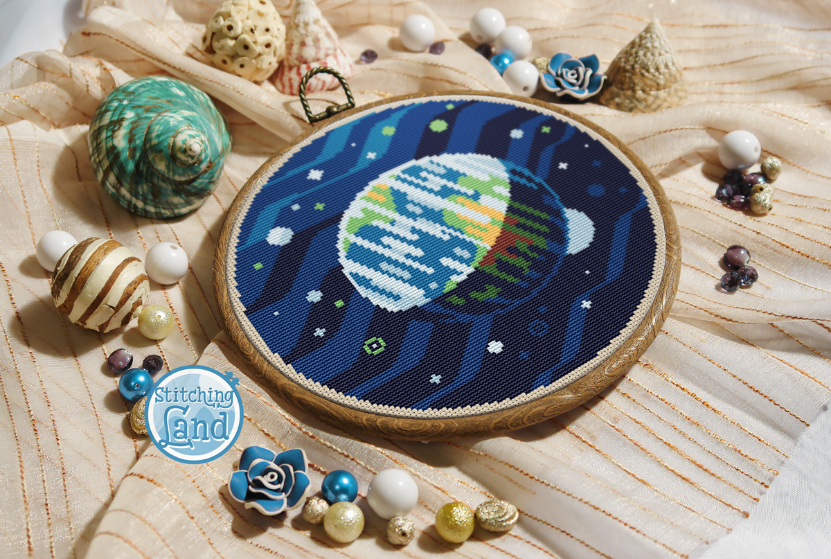 Earth Cross Stitch Pattern