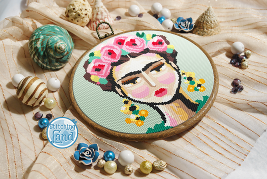 Flower Girl Cross Stitch Pattern