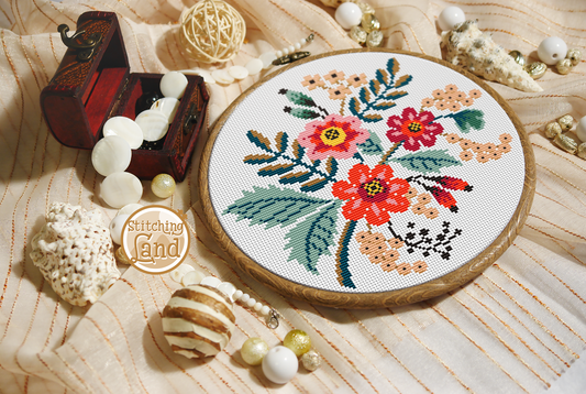 Flowers Cross Stitch Pattern