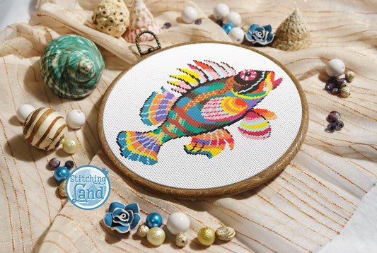 Hawaiian Fish Cross Stitch Pattern