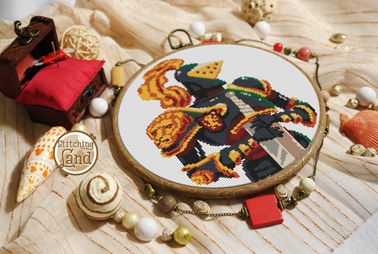 Lion Knight Cross Stitch Pattern