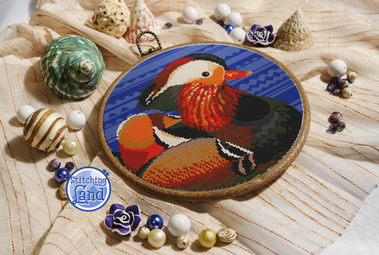 Mandarin Duck Cross Stitch Pattern