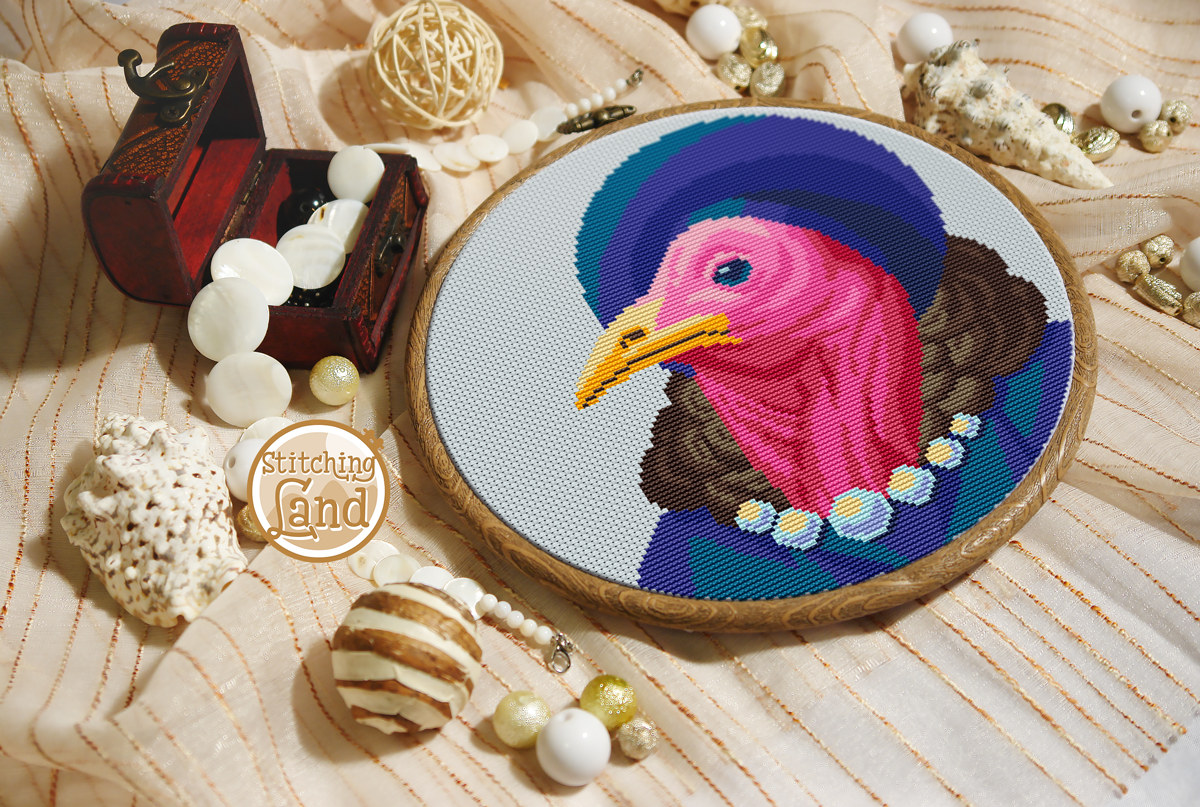 Mrs. Turkey Cross Stitch Pattern