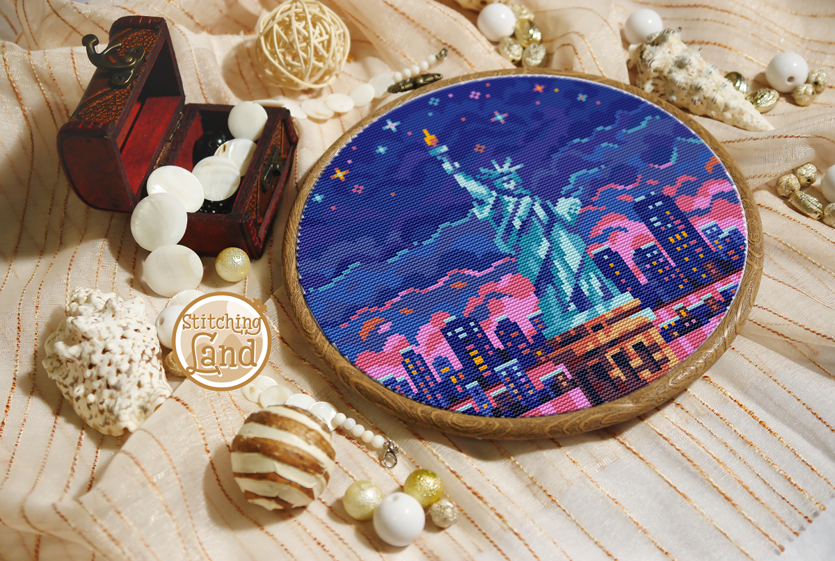 Statue Of Liberty Cross Stitch Pattern