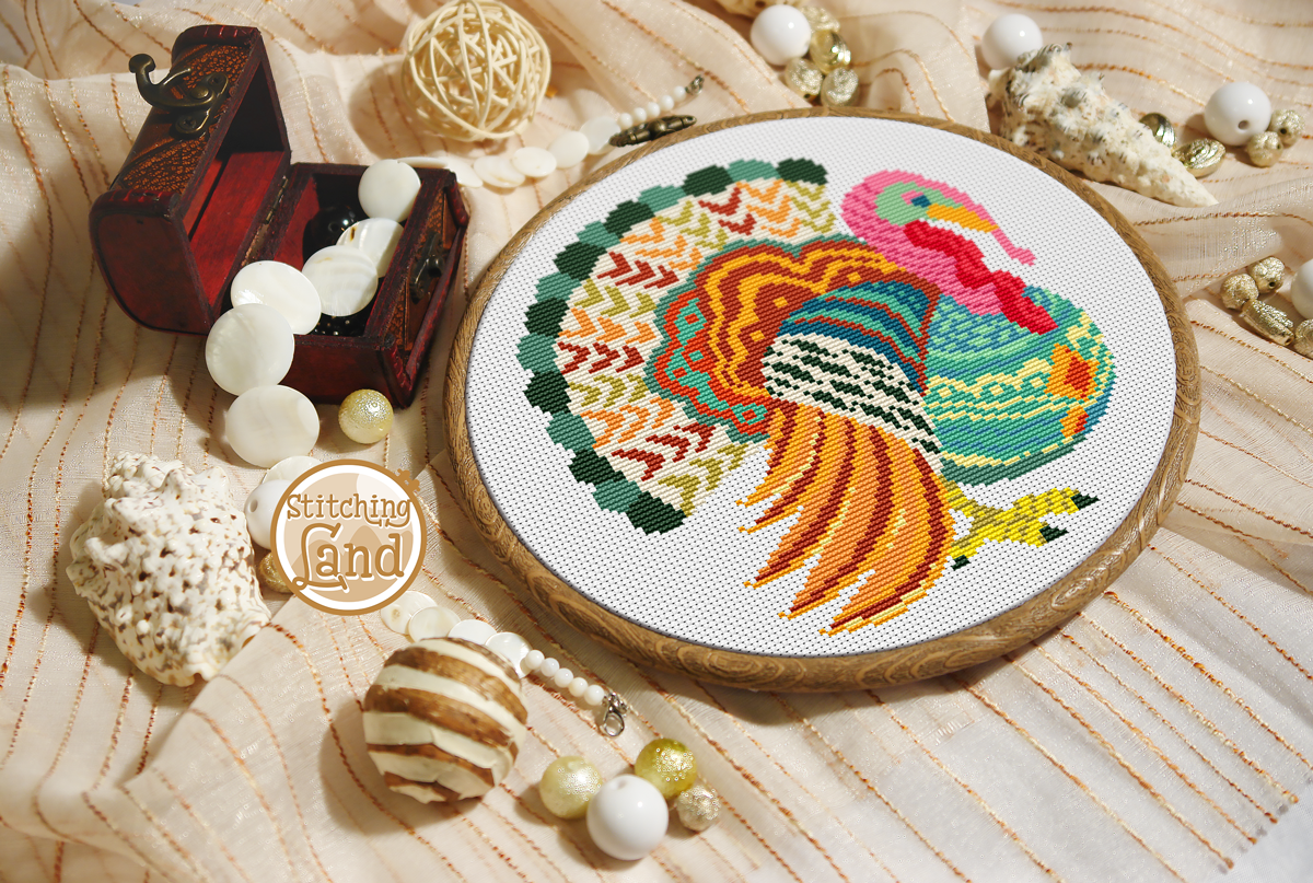 Turkey Cross Stitch Pattern