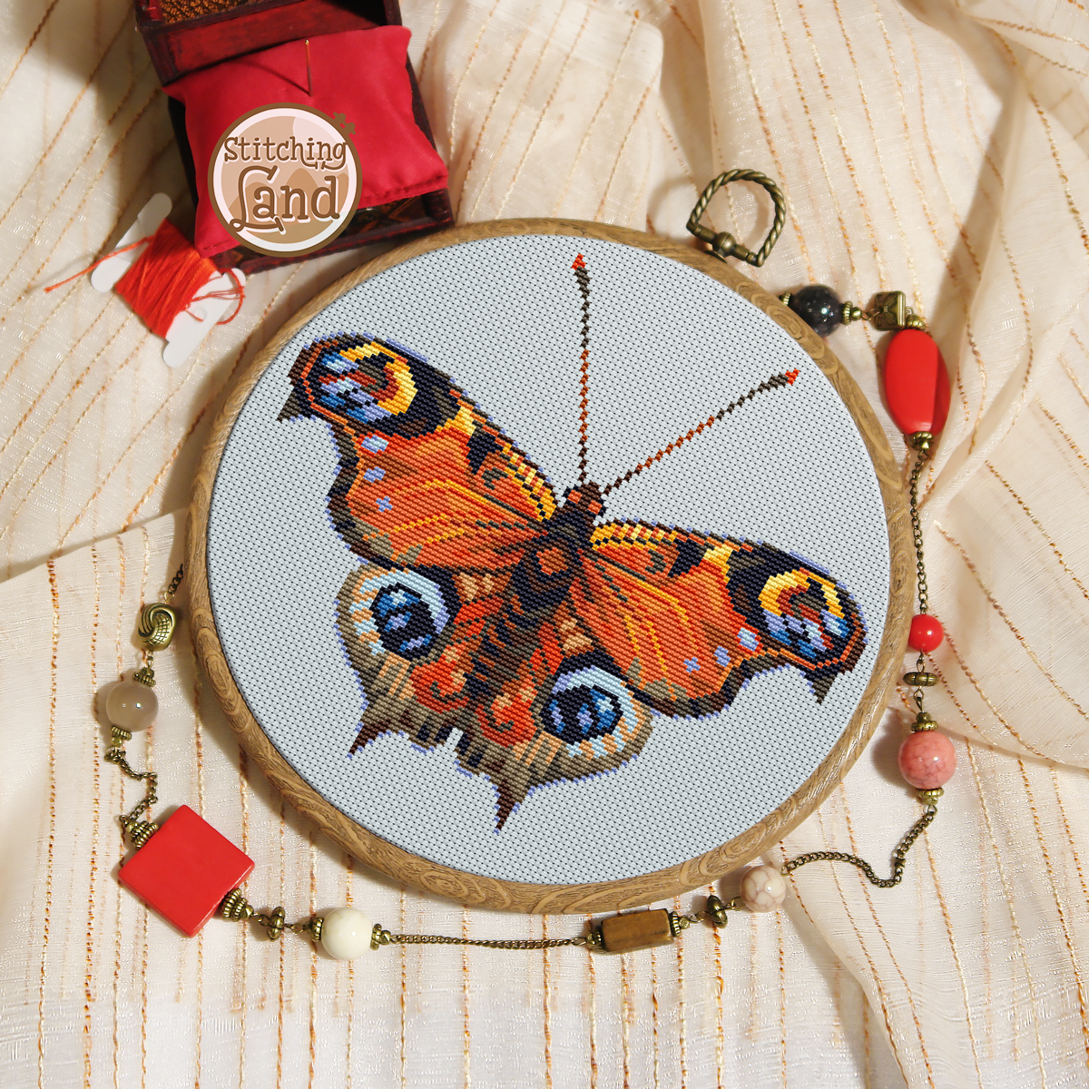 Bright Butterfly Cross Stitch Pattern