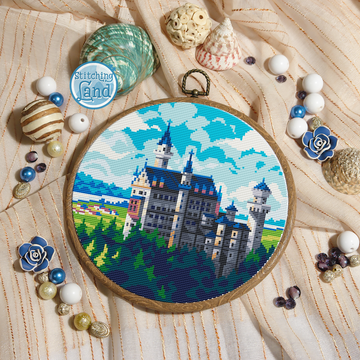 Neuschwanstein Cross Stitch Pattern