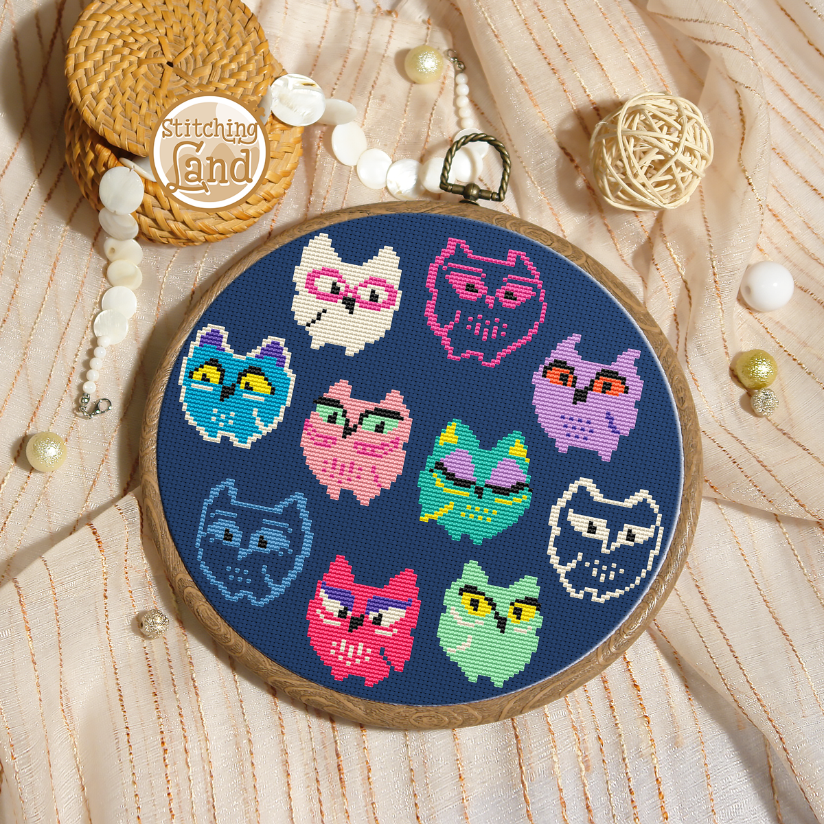 Owls Cross Stitch Pattern