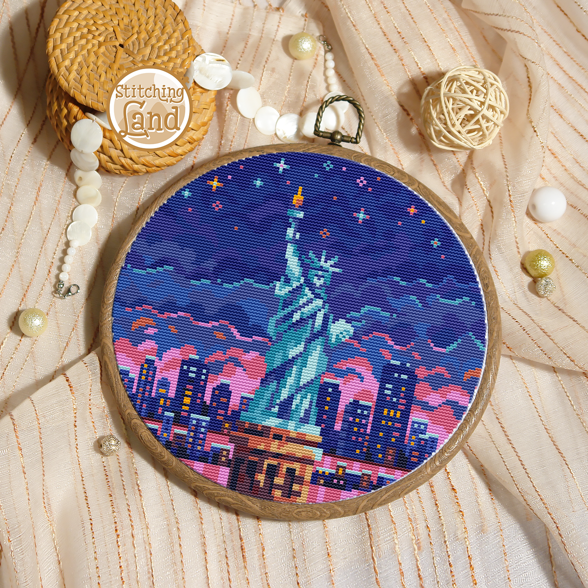 Statue Of Liberty Cross Stitch Pattern