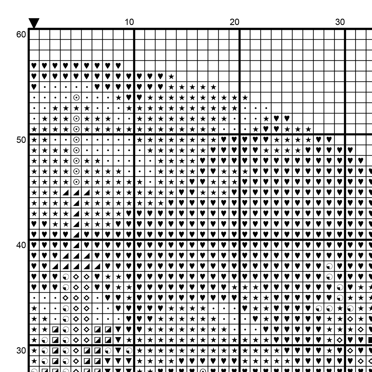 Owl Mandala Cross Stitch Pattern